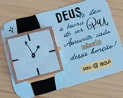 Card com Mini Tablete de Chocolate Dia dos Pais
