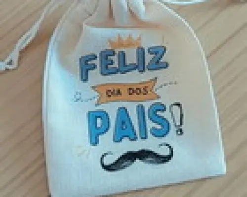 Saquinho em Algodão - Dia dos Pais