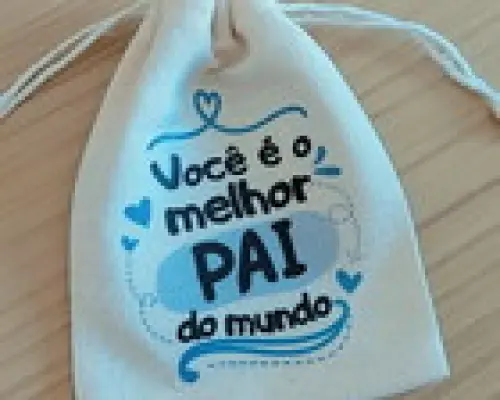 Saquinho em Algodão - Dia dos Pais