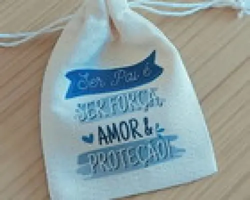 Saquinho em Algodão - Dia dos Pais