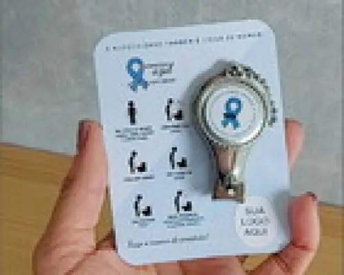 Cartão com Cortador de Unhas - Novembro Azul