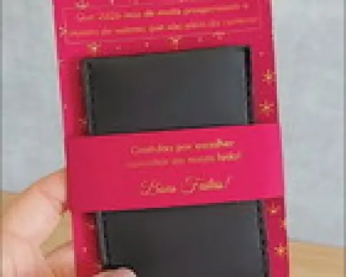 Cartão de Natal ou Ano Novo com Carteira - Natal