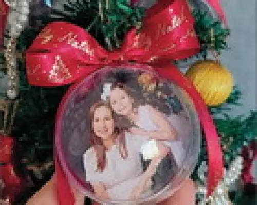 Bola de Natal em Acrílico