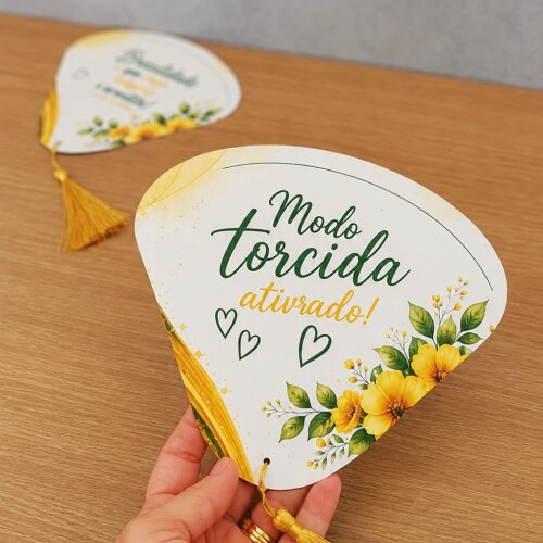 Leque de papel personalizado - Copa 2026