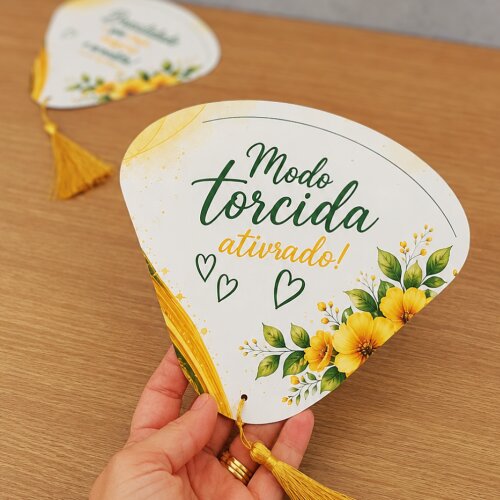 Leque de papel personalizado - Copa 2026