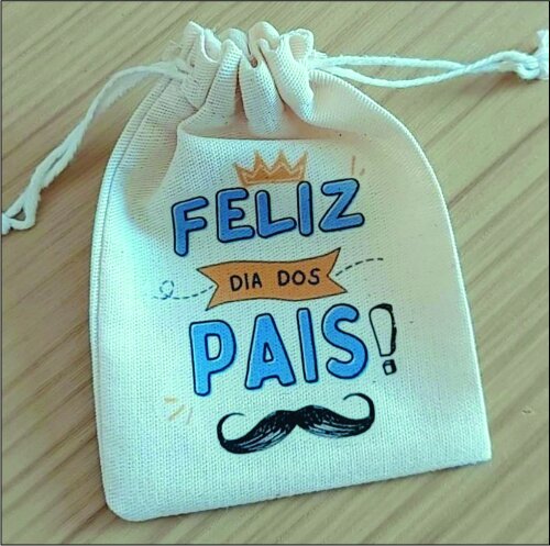Saquinho em Algodão - Dia dos Pais