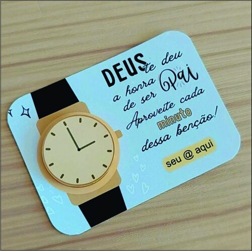 Card com Moeda de Chocolate -Dia dos Pais