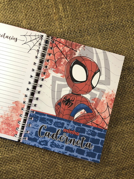 Caderneta de Saúde / Vacinação Personalizada - Homem-aranha