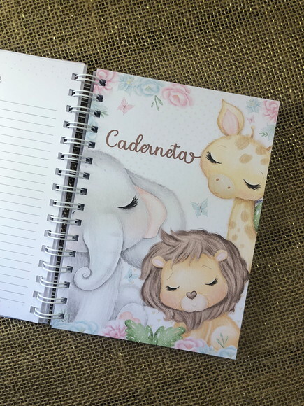 Caderneta de Saúde / Vacinação Personalizada - Safari Rosa