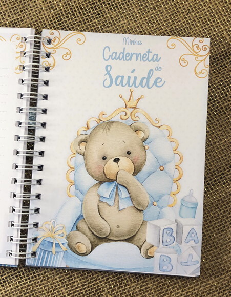 Caderneta de Saúde / Vacinação Personalizada - Ursinho