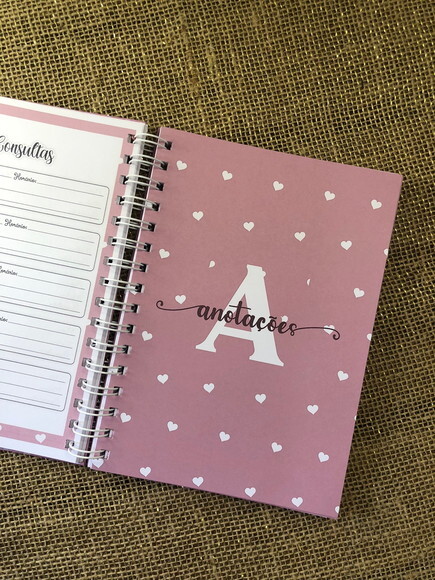 Caderneta de Saúde / Vacinação Personalizada Clean Corações