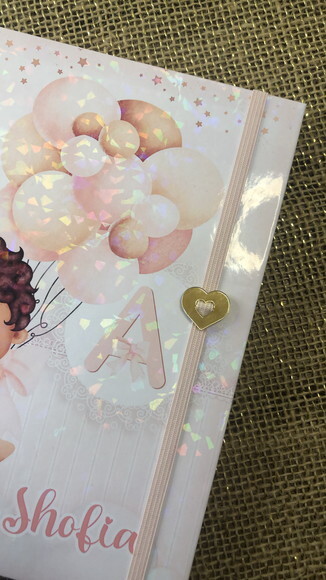 Caderneta de Saúde / Vacinação Personalizada Menina Balões