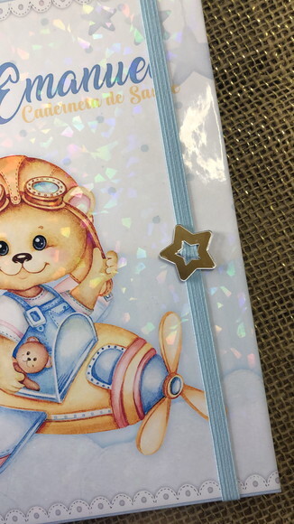 Caderneta de Saúde Vacinação Personalizada Ursinho Aviador