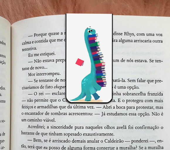 Marca Pagina Magnetico Dinossauro Leitor