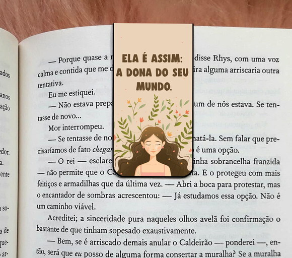 Marca Pagina Magnetico Dona do Seu Mundo