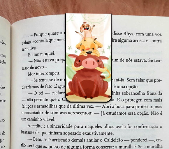 Marca Pagina Magnetico Timão, Simba e Pumba