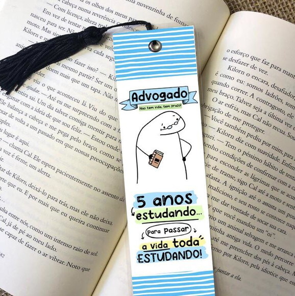 Marca Pagina Plastificado Advogado