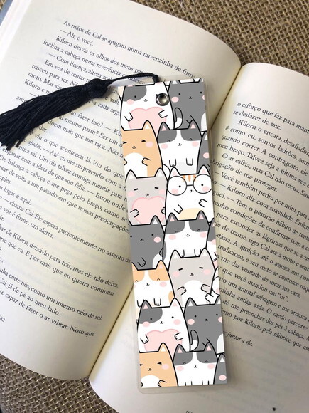 Marca Pagina Plastificado Gatinhos (mod2)