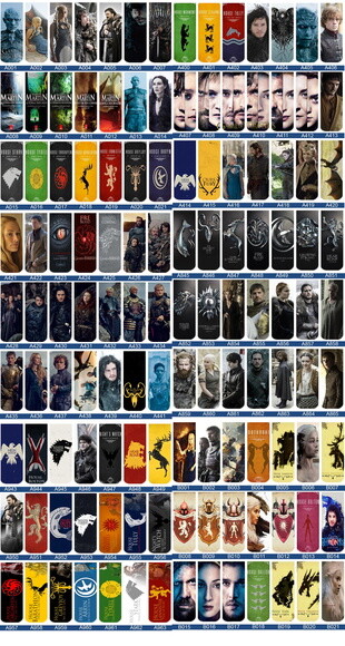 marcador de pagina game of thrones