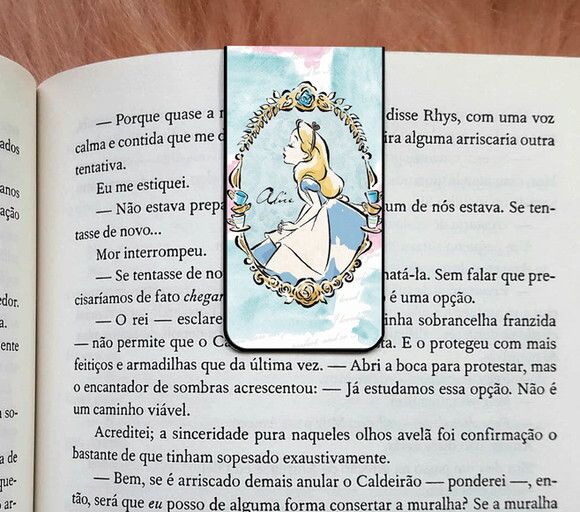 Marcador Magnetico Alice no pais das maravilhas
