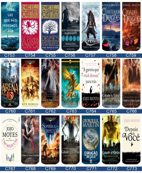 Marcador Magnetico Capas de Livros