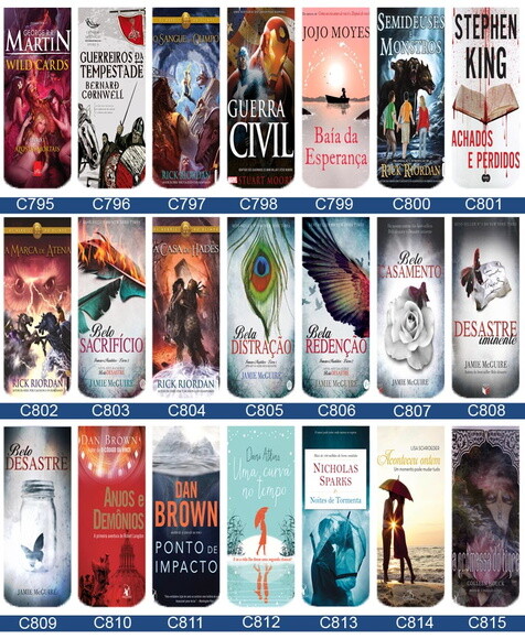 Marcador Magnetico Capas de Livros
