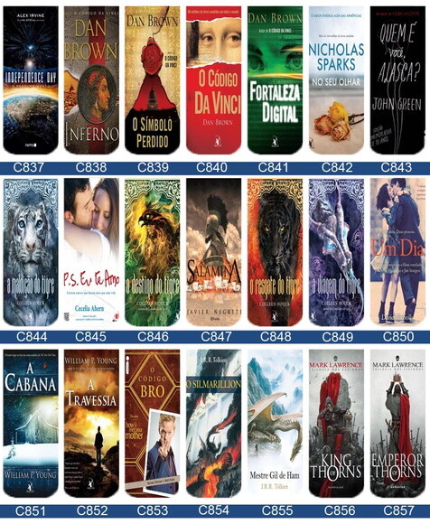Marcador Magnetico Capas de Livros