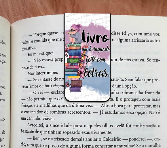Marcador Magnetico Frase Livro