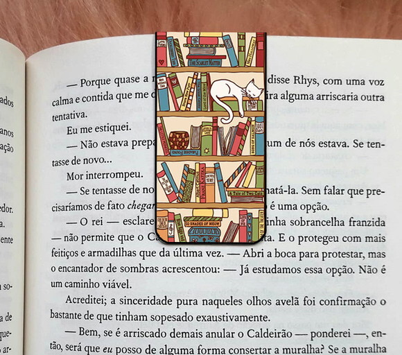 Marcador Magnetico Gatinho Livros
