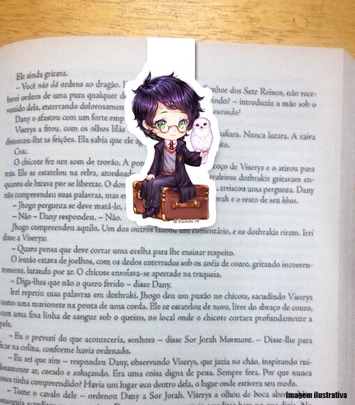 Marcador Magnetico Harry e Edwiges