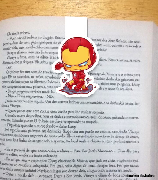 Marcador Magnetico Homem de Ferro