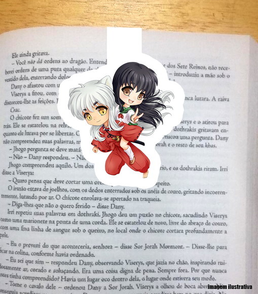 Marcador Magnetico Inuyasha e Kagome