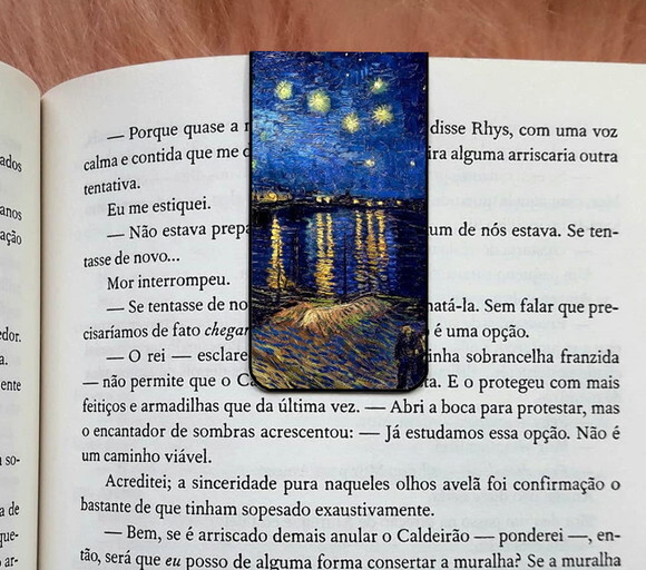 Marcador Magnetico Noite Estrelada Sobre O Ródano
