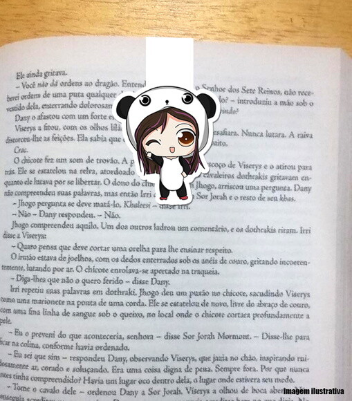 Marcador Magnetico Panda Kawaii