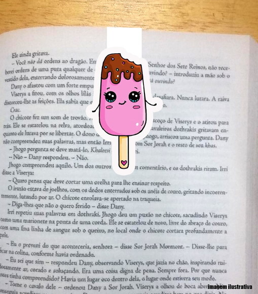 Marcador Magnetico Sorvete Kawaii