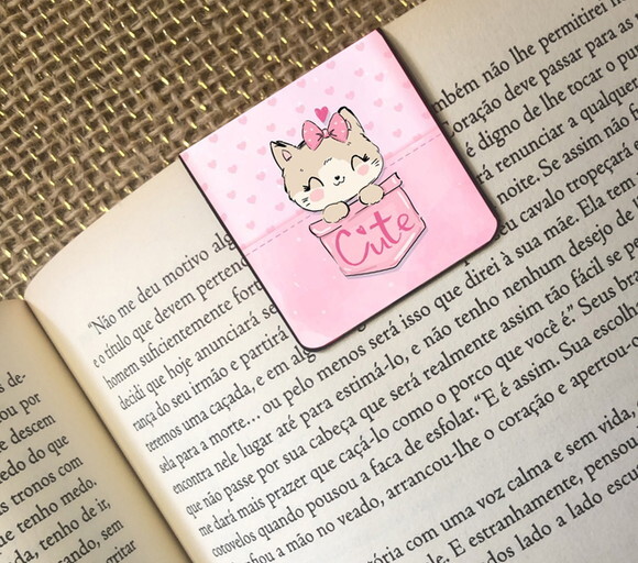 Mini Marcador Magnético Gatinho