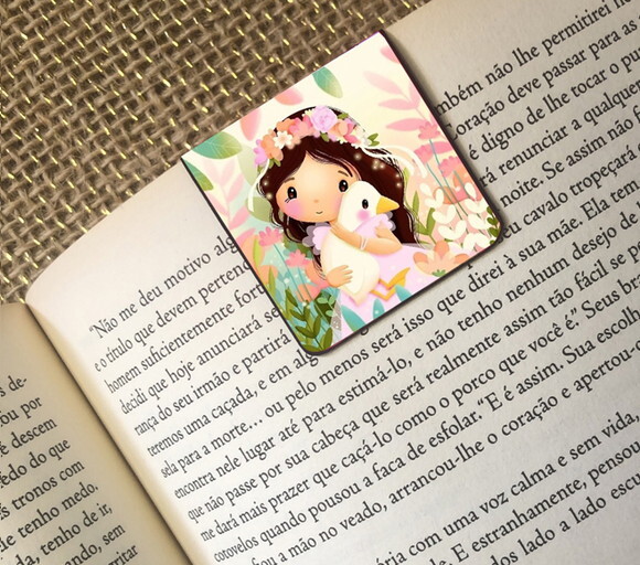 Mini Marcador Magnético Menina