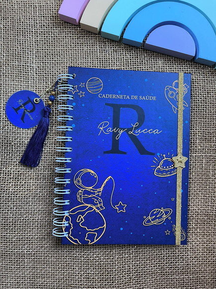 Caderneta de Saúde / Vacina Personalizada - Astronauta Clean