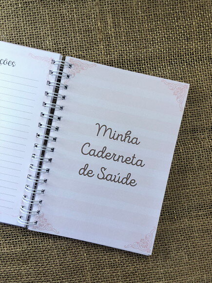Caderneta de Saúde / Vacinação Personalizada - Clean Rosa