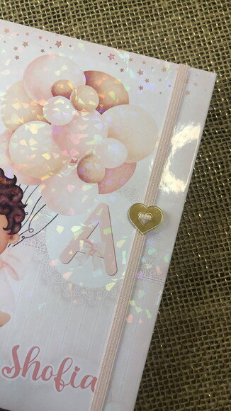 Caderneta de Saúde / Vacinação Personalizada Menina Balões
