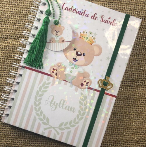 Caderneta de Saúde / Vacinação Personalizada Urso Príncipe