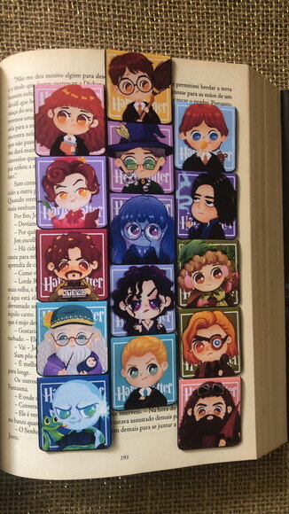 Kit 60 Mini Marca Pagina Magnetico Harry Potter