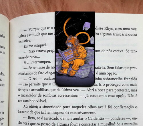 Marca Pagina Magnetico Astronauta Leitor