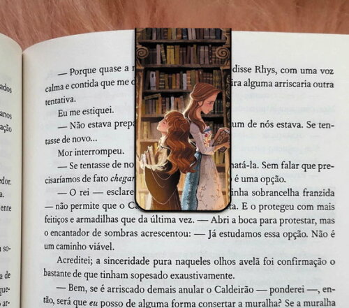 Marca Pagina Magnetico Bela e Hermione