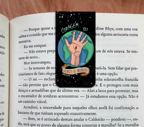 Marca Pagina Magnetico Eu Venci o Mundo