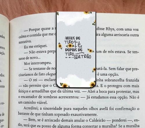Marca Pagina Magnetico Fé e Gratidão