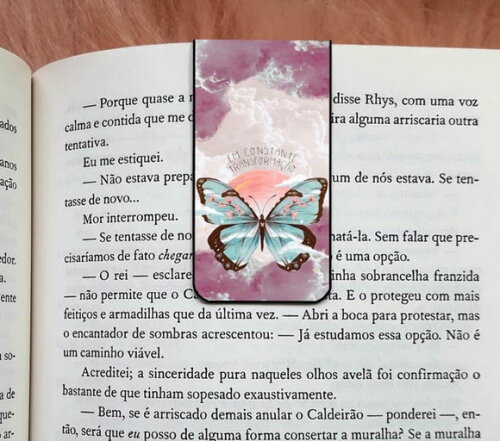 Marca Pagina Magnetico Frase Borboleta
