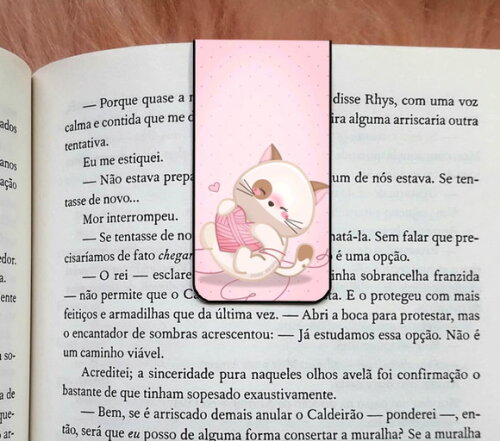 Marca Pagina Magnetico Gatinho Fofo