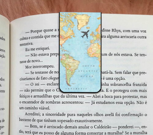 Marca Pagina Magnetico Mapa Azul
