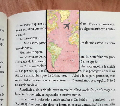 Marca Pagina Magnetico Mapa Mundi